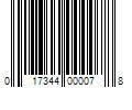 Barcode Image for UPC code 017344000078