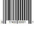 Barcode Image for UPC code 017400000011