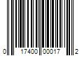 Barcode Image for UPC code 017400000172