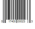 Barcode Image for UPC code 017400000233