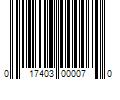 Barcode Image for UPC code 017403000070