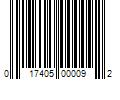 Barcode Image for UPC code 017405000092