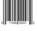 Barcode Image for UPC code 017425000072