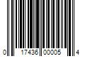 Barcode Image for UPC code 017436000054