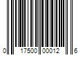 Barcode Image for UPC code 017500000126