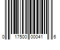 Barcode Image for UPC code 017500000416