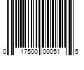 Barcode Image for UPC code 017500000515