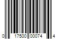 Barcode Image for UPC code 017500000744