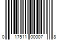 Barcode Image for UPC code 017511000078