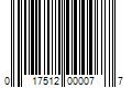 Barcode Image for UPC code 017512000077