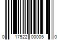 Barcode Image for UPC code 017522000050