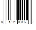 Barcode Image for UPC code 017525000057