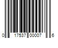 Barcode Image for UPC code 017537000076