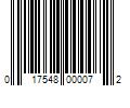 Barcode Image for UPC code 017548000072