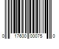 Barcode Image for UPC code 017600000750