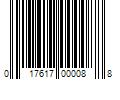 Barcode Image for UPC code 017617000088