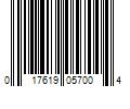 Barcode Image for UPC code 017619057004