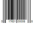 Barcode Image for UPC code 017631000088