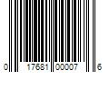 Barcode Image for UPC code 017681000076