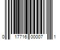 Barcode Image for UPC code 017716000071