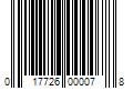 Barcode Image for UPC code 017726000078