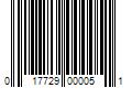 Barcode Image for UPC code 017729000051