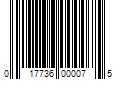 Barcode Image for UPC code 017736000075