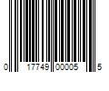 Barcode Image for UPC code 017749000055