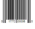 Barcode Image for UPC code 017772000060