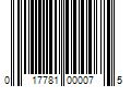 Barcode Image for UPC code 017781000075