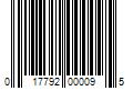 Barcode Image for UPC code 017792000095