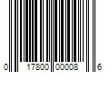 Barcode Image for UPC code 017800000086