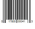 Barcode Image for UPC code 017800000413