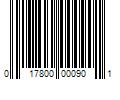 Barcode Image for UPC code 017800000901