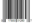 Barcode Image for UPC code 017800012607