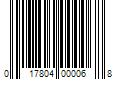 Barcode Image for UPC code 017804000068