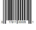 Barcode Image for UPC code 017811000051