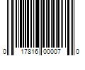 Barcode Image for UPC code 017816000070