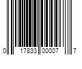 Barcode Image for UPC code 017833000077