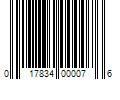 Barcode Image for UPC code 017834000076