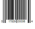 Barcode Image for UPC code 017839000064