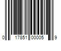 Barcode Image for UPC code 017851000059