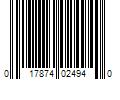 Barcode Image for UPC code 017874024940