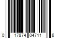 Barcode Image for UPC code 017874047116