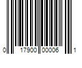 Barcode Image for UPC code 017900000061