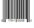 Barcode Image for UPC code 017911000050