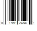 Barcode Image for UPC code 017911000081