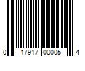 Barcode Image for UPC code 017917000054