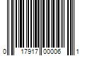 Barcode Image for UPC code 017917000061