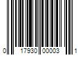 Barcode Image for UPC code 017930000031